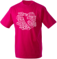 Mobile Preview: Handballshirt Words Man pink mit weißem Druck